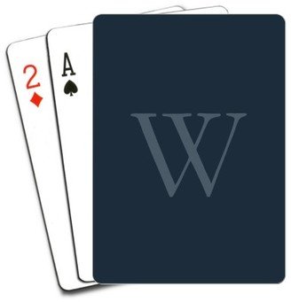 Playing Cards: Classic Monogram Playing Cards, Black