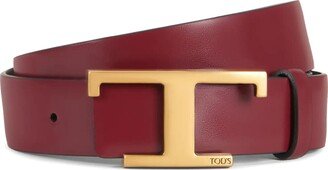 Reversible Belt In Bordeaux Leather