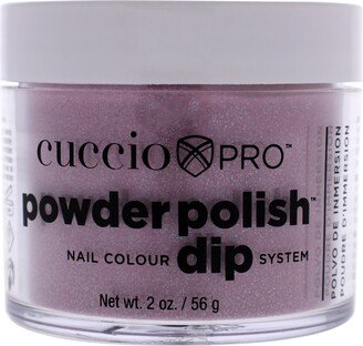 Pro Powder Polish Nail Colour Dip System - Pink with Silver Glitter by Cuccio Colour for Women - 1.6 oz Nail Powder