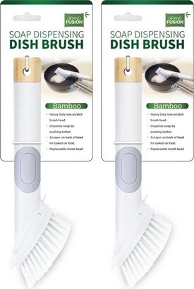 Grand Fusion Soap Dispensing Dish Brush, Set of 2