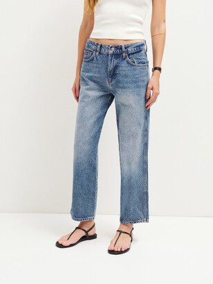 Val 90s Mid Rise Straight Cropped Jeans-AA