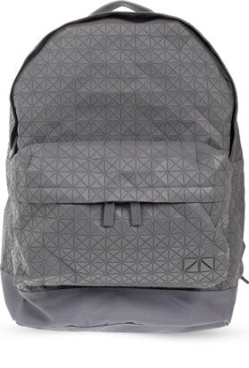 Backpack With Geometrical Pattern - Grey