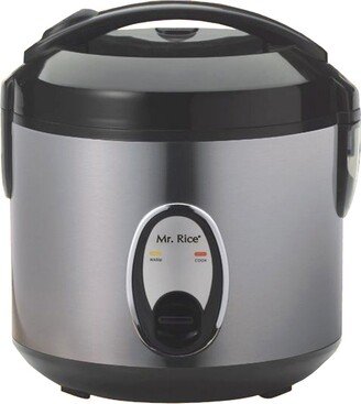 Spt Appliance Inc. Spt 6-Cups Rice Cooker with Stainless Body