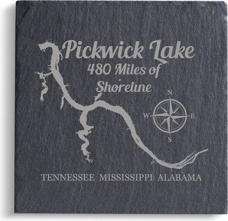 Slate Coaster Pickwick Lake Laser Engraved | Tennessee Lakes Fast Shipping Great Gift Idea