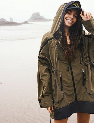 Peace Out Backpack Parachute Parka by at Free People