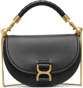 Marcie black leather crossbody bag