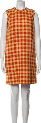 Tweed Knee Length Mini Dress