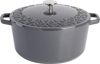 Spice by Tia Mowry Savory Saffron 6qt Cast Iron Dutch Oven