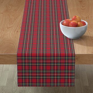 Table Runners: Royal Stewart Tartan Style Repeat Perfect For Christmas Table Runner, 72X16, Red