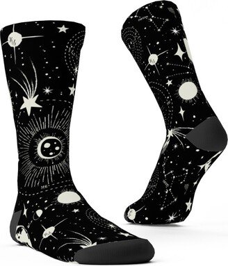 Socks: Solar System Custom Socks, Black