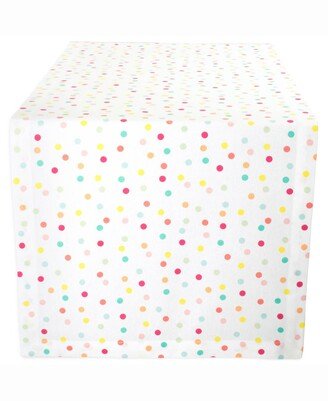 Multi Polka Dots Print Table Runner 14