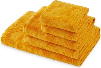 Barocco logo-jacquard towels (set of 5)