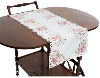 Embroidered Cutwork Table Runner