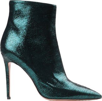 A.BOCCA Camoscio Laminato Smeraldo Ankle Boots Deep Jade