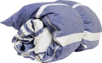 Hedgehouse Majorca Blue 2Pc Throwbed & Cover Set