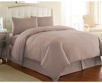 Ultra-Soft Solid Color 3-Piece Duvet Cover Set