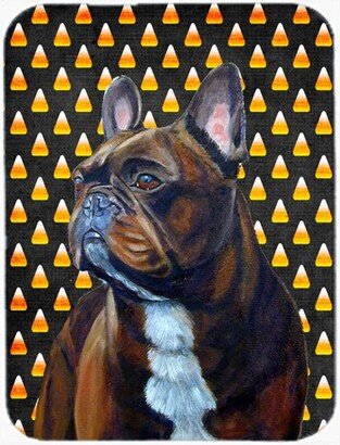 LH9081LCB French Bulldog Candy Corn Halloween Portrait Glass Cutting Board