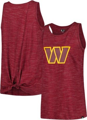 Women's Burgundy Washington Commanders Space Dye Tie-Back Tank Top