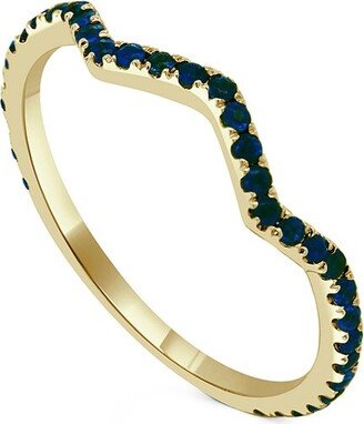 Sabrina Designs 14K 0.28 Ct. Tw. Sapphire Zig-Zag Ring