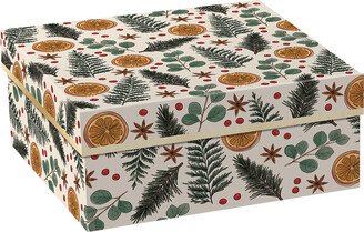 Lady Jayne Large Square 2-Piece Gift Box w/ Bow Orange Clove