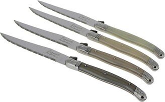 French Home Laguiole Set of Four Stainless Steel Steak Knives