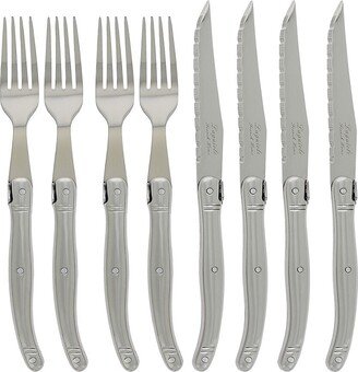 French Home Laguiole 8-Piece Steak Knife & Fork Set