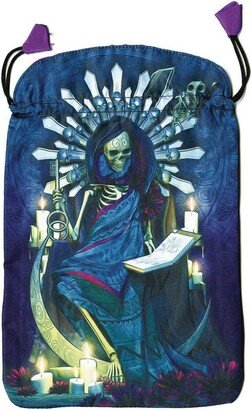 Santa Muerte Satin Bag Good For Tarot Deck Astrology Oracle Cards, Runes, Crystals, Pendulum