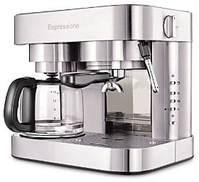 Dualit Stainless Steel Combination Espresso Machine & 10 Cup Drip Coffee Maker