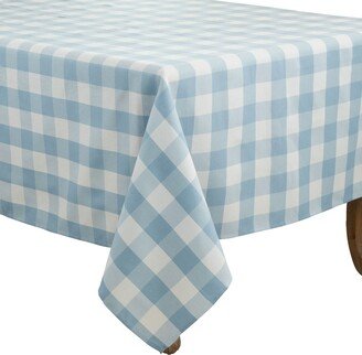 Saro Lifestyle Buffalo Plaid Design Cotton Blend Tablecloth, 70 x 70