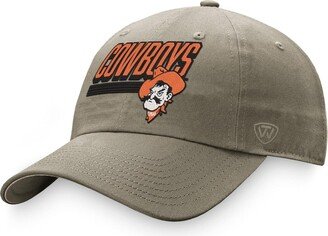 Men's Khaki Oklahoma State Cowboys Slice Adjustable Hat