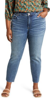 Reese Fab Ab Raw Hem High Waist Ankle Slim Jeans