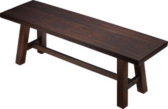 Figi Rustic Wood Dining Bench