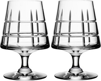 Set Of 2 Cognac Street Glasses