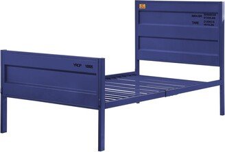 IGEMAN Industrial Cargo Container Style Twin Metal Bed with Headboard and Footboard