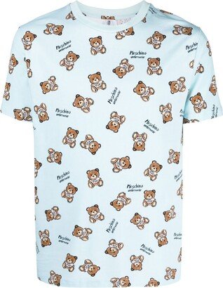 bear logo-print T-shirt