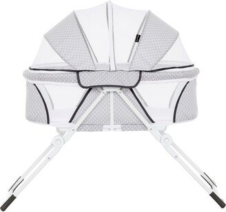 Karley Plus Portable Bassinet With Removable Canopy And Folding Legs