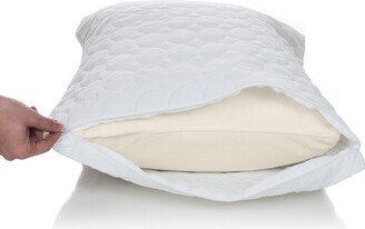 Cotton Bed Bug and Dust Mite Pillow Protector - White (King)