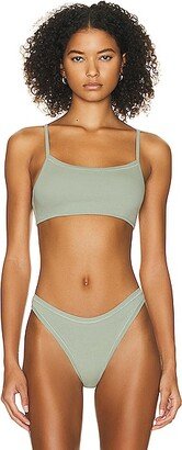 Helsa Jersey Bralette in Sage