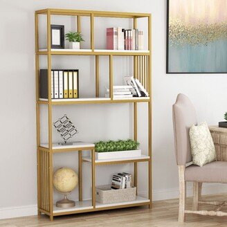 Tribesigns 7-Open Shelf Bookcase Display Shelves, Industrial