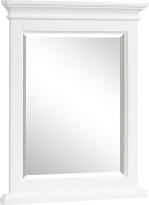 Britney 24X30 Inch White Transitional Bathroom Mirror