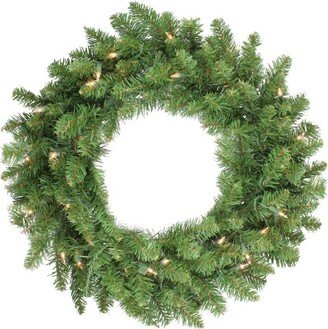 Northlight 24 Prelit Eastern Pine Artificial Christmas Wreath - Clear Lights