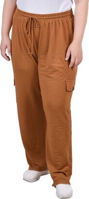 Plus Size Knit Gauze Pants