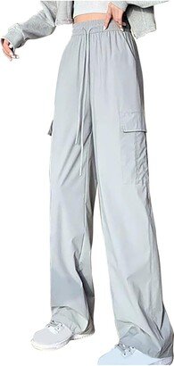 generic Halloween with Coupons and Promo Codes Women's Casual Cargo Pants High Waisted Drawstring Overalls High Waisted Cargo Pants Wide Leg Pants