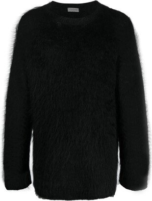 Furry-Knit Design Jumper