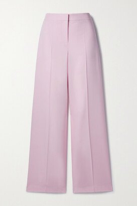 Wool Wide-leg Pants - Pink