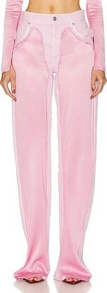 Wide Leg Jean in Pink