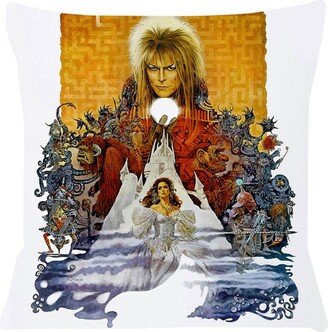 Decorative Vintage Monster Movies The Labyrinth David Bowie Throw Pillow Couch Bed Jim Henson Puppets