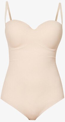 Womens Powder Forming Slim-fit Stretch-woven Body