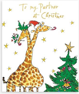 Woodmansterne Giraffe Partner Christmas Card