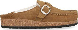 Buckley Shearling Suede And Fur Slippers-AA